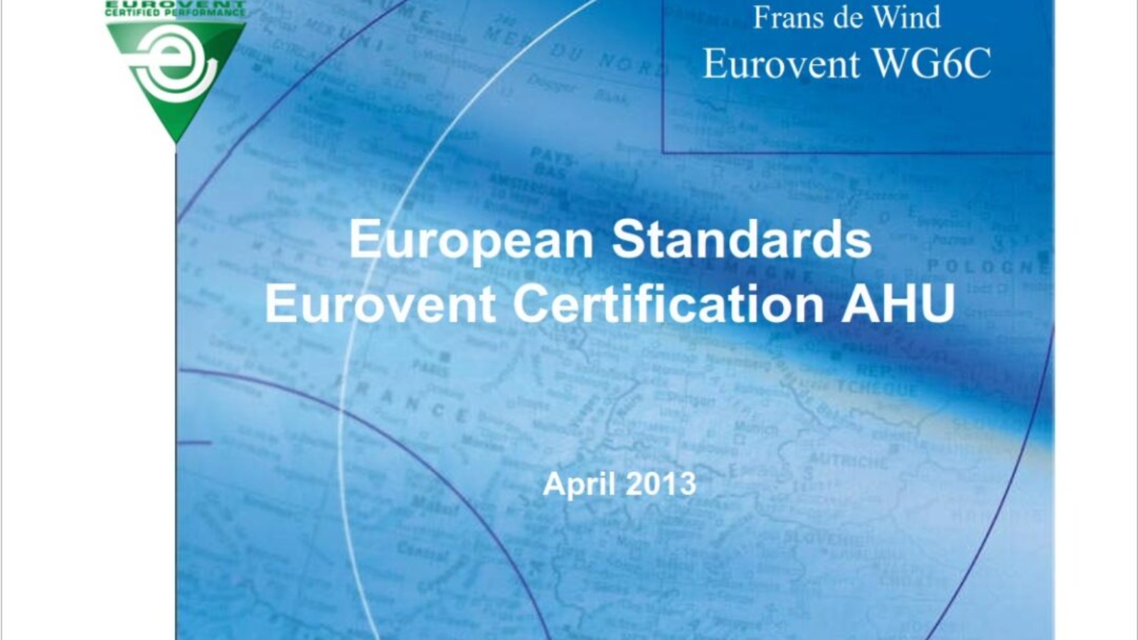 استاندارد های اروپا،گواهینامه یورونت هواساز